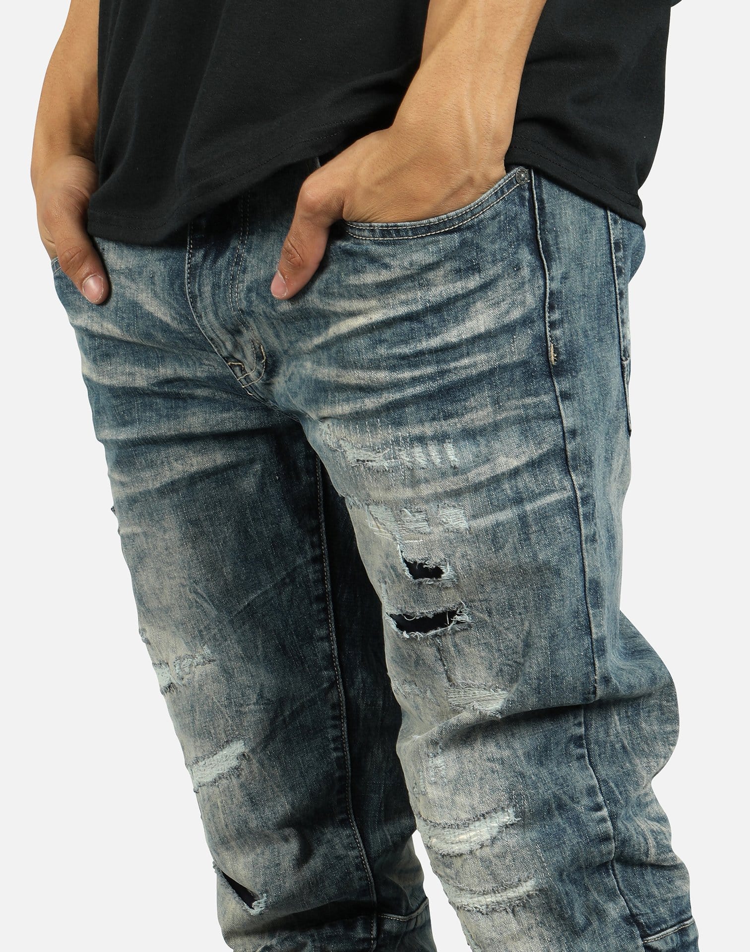 Smoke Rise Men's Distressed Denim Jeans