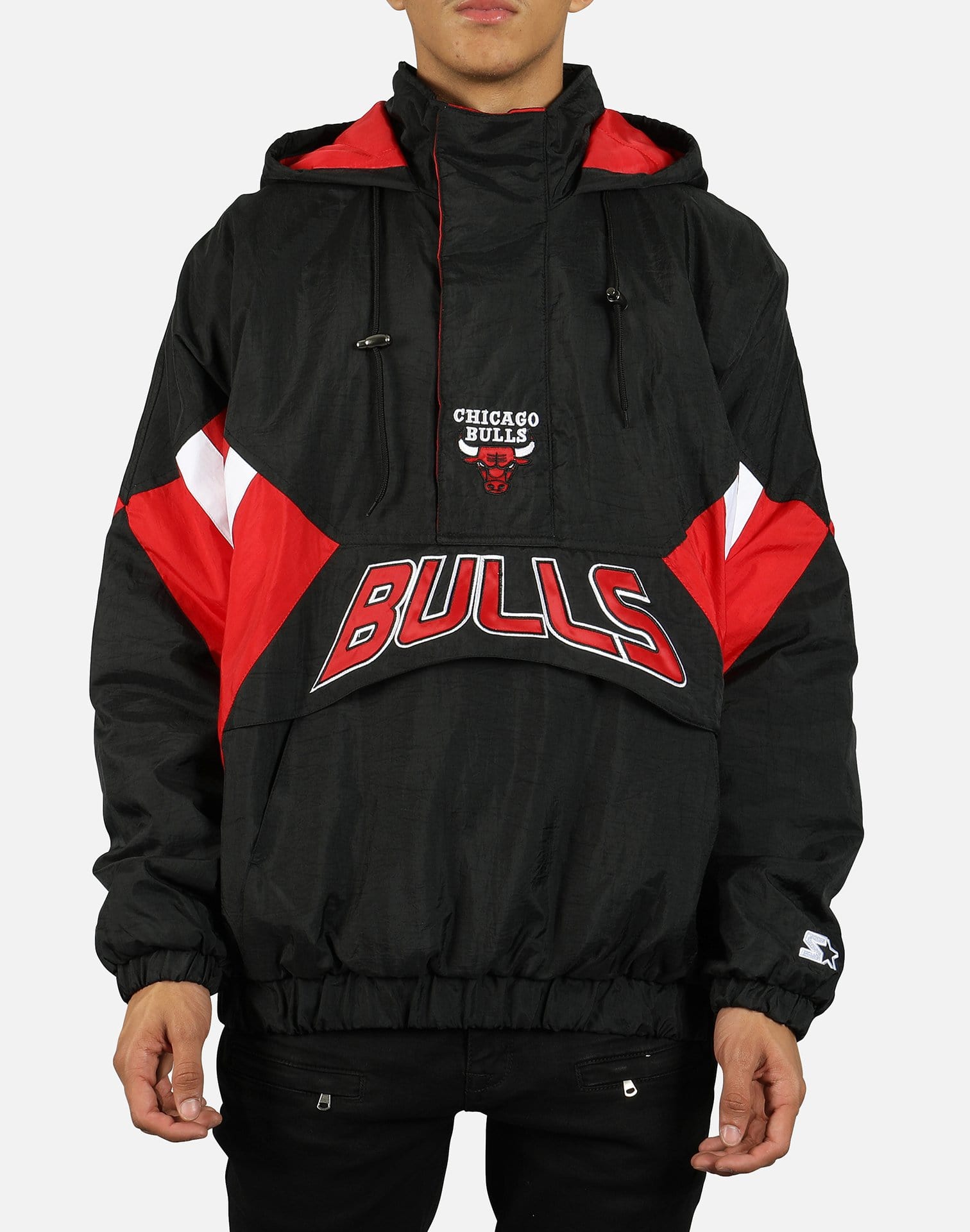 Starter Men's Chicago Bulls Half-Zip Pullover Jacket