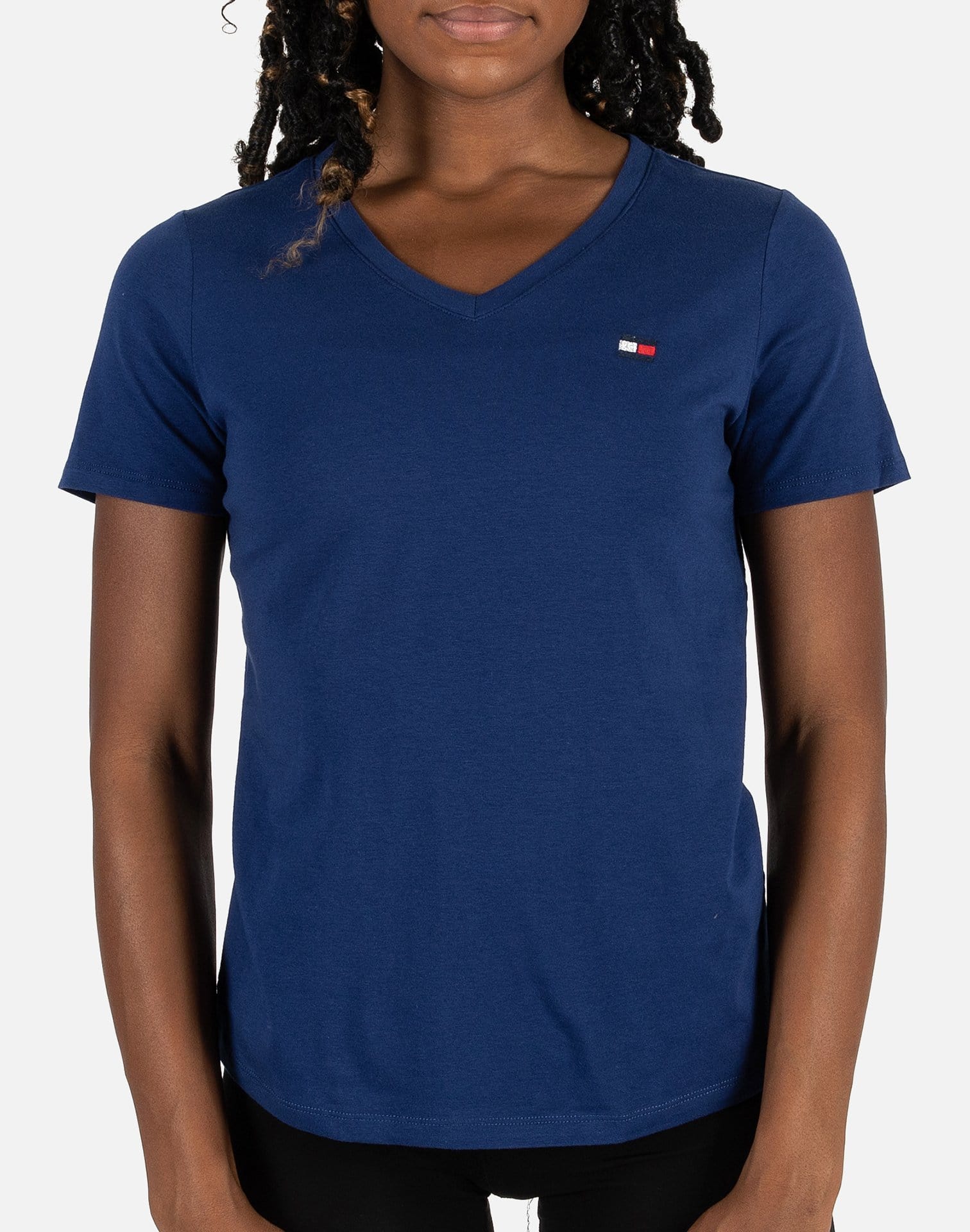 Photo of Tommy Hilfiger V-Neck Flag Logo Tee