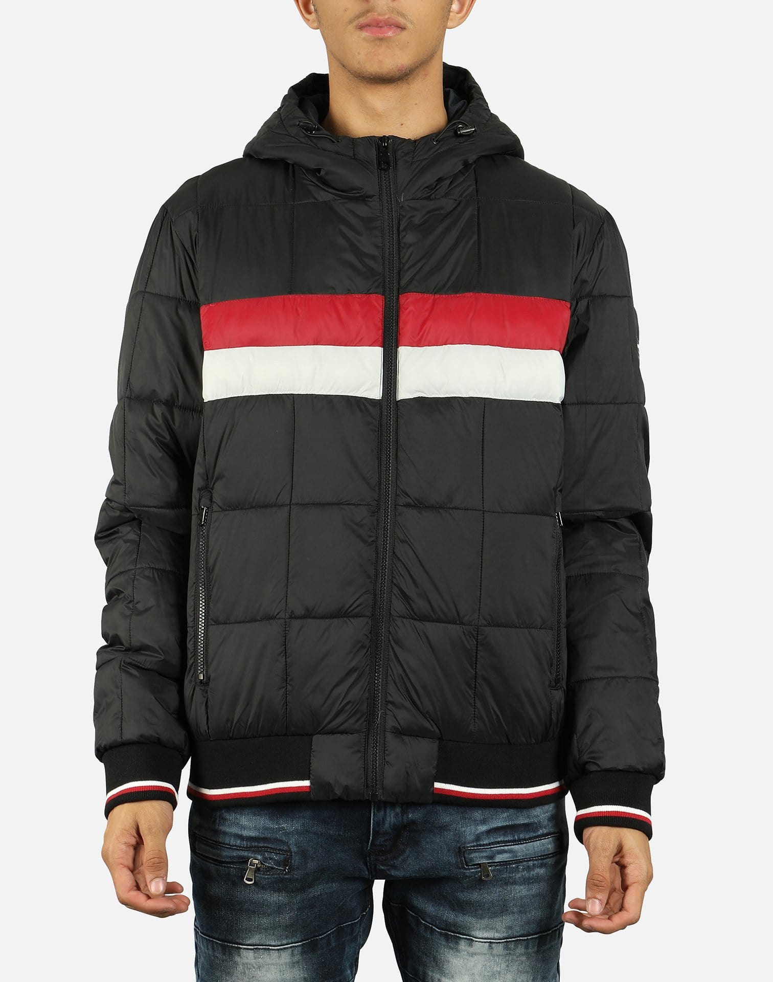 Tommy Hilfiger Men's Quilted Colorblock Puffer Jacket