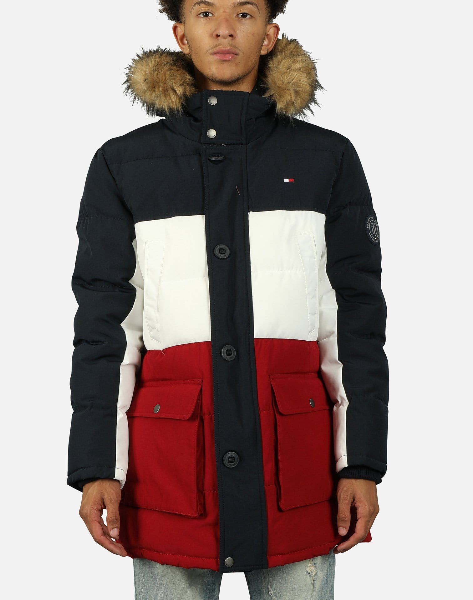 Tommy Hilfiger Men's Arctic Cloth Full Length Jacket