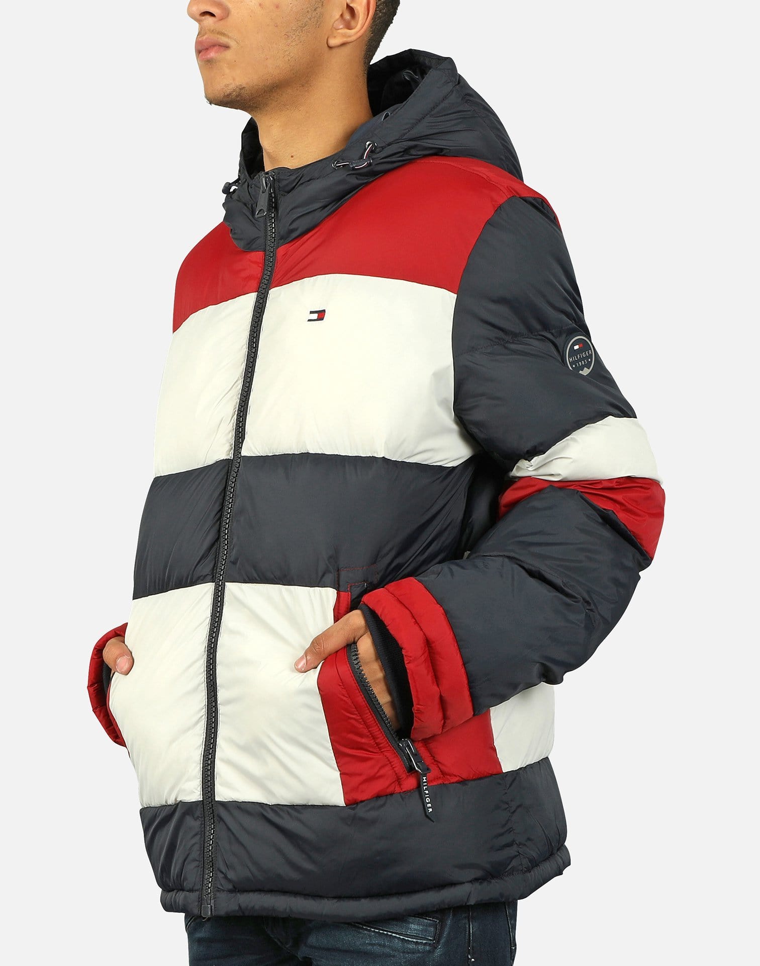 Tommy Hilfiger Men's Crazy Colorblock Puffer Jacket