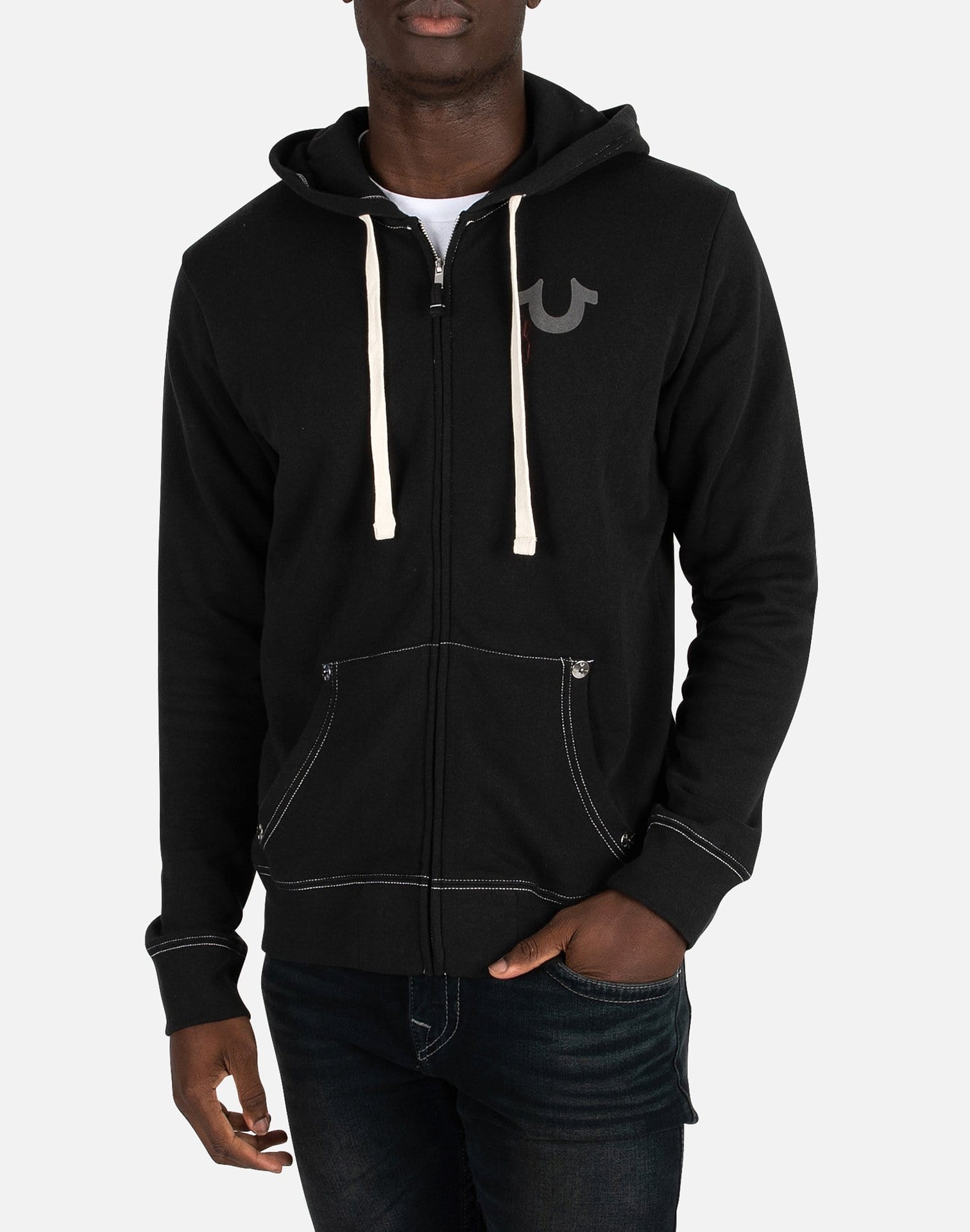 True Religion CLASSIC LOGO ZIP-UP HOODIE – DTLR