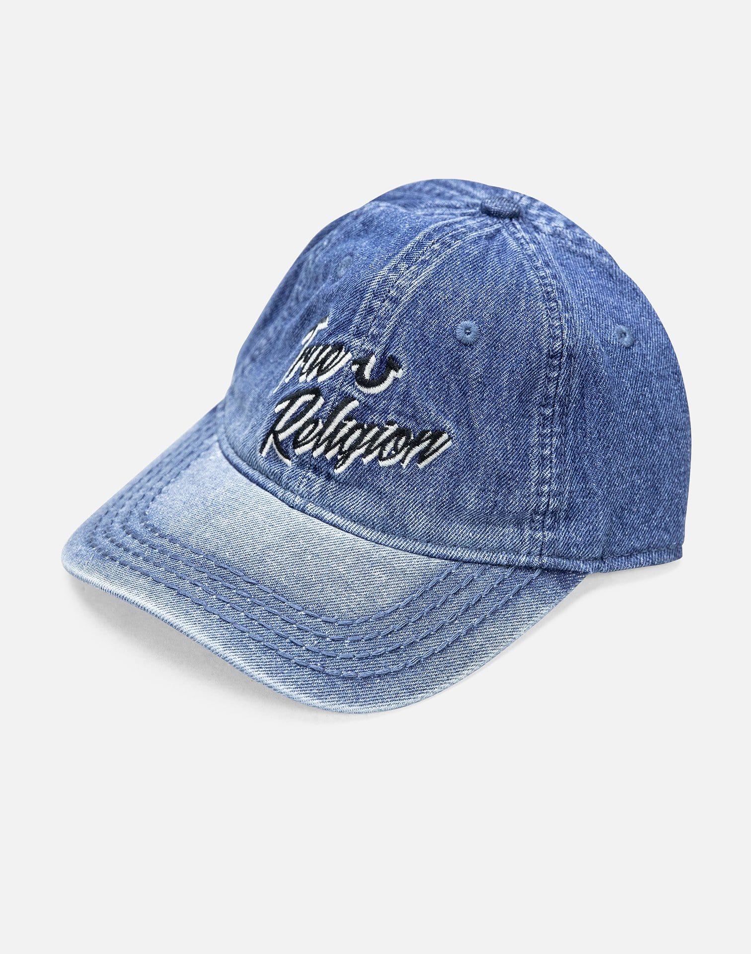 True Religion Retro Script Denim Baseball Cap – DTLR
