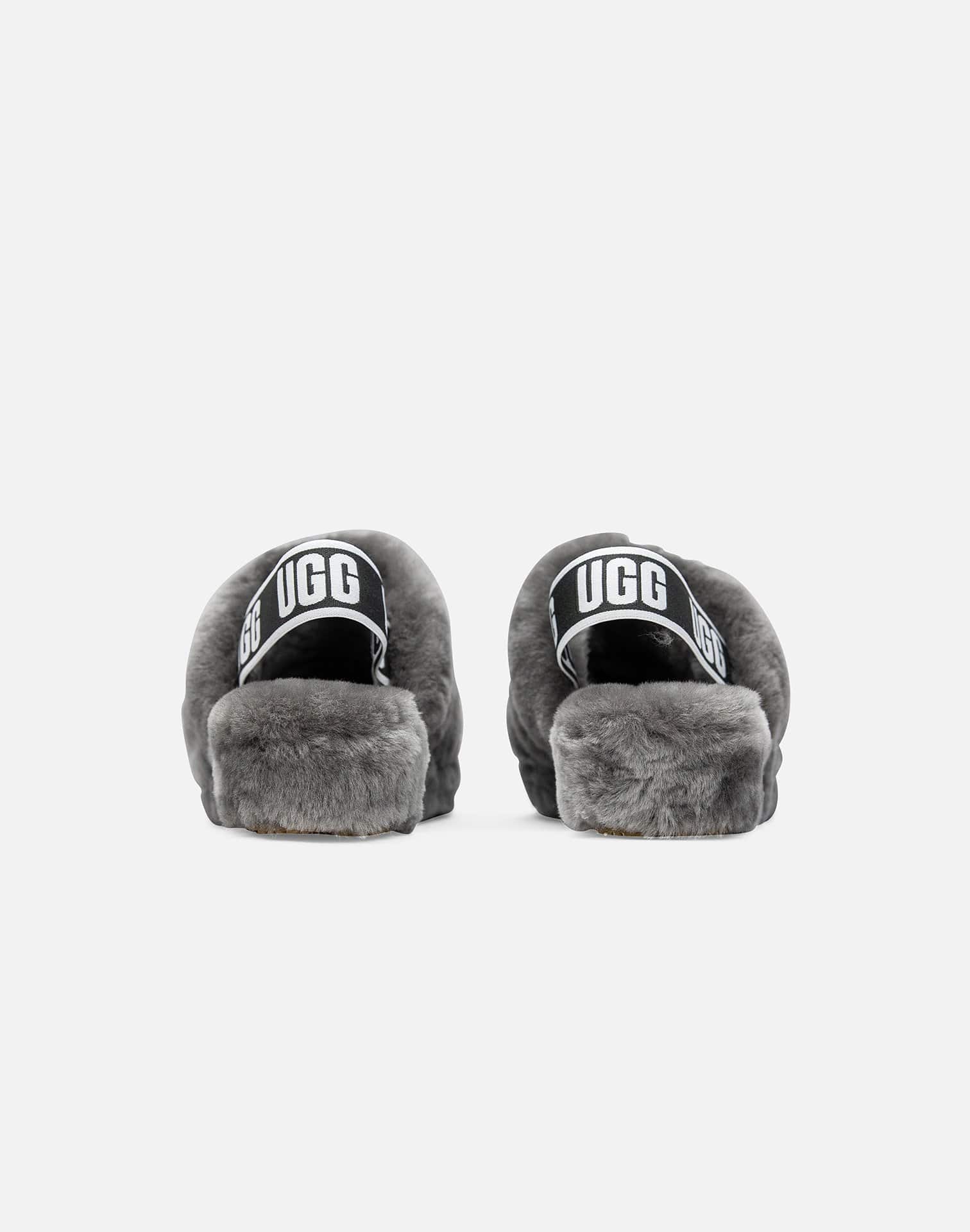 Ugg Women's Ugg Fluff Yeah Grey Slippers Grey Ugg Yeah Slides